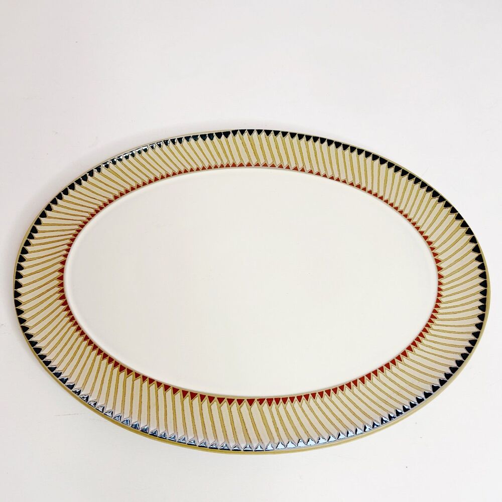 Denby England Luxor Large Oval Serving Platter 14.5"